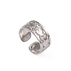 Non-Tarnish 304 Stainless Steel Heart Wrap Open Cuff Ring for Women(RJEW-G285-06P)-1