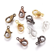Zinc Alloy Lobster Claw Clasps, Parrot Trigger Clasps, Mixed Color, Mixed Color, 10x6mm, Hole: 1mm(E103-M)