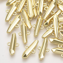 Alloy Links connectors, Bullet Shape, Light Gold, 17x8x3mm, Hole: 1mm(PALLOY-N150-42)