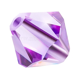 Preciosa&reg Crystal Beads, Czech Crystal, Bicone(451 69 302 Rondelle), 20310 Violet, 4mm, Hole: 0.8mm(X-PRC-BA4-20310)