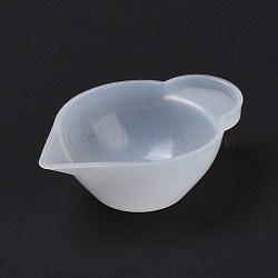 Silicone Mixing Cups, White, 64x20x42.5mm, Inner Diameter: 61x40.5mm(TOOL-D030-11)