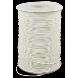 Korean Waxed Polyester Cord, Bead Cord, Creamy White, 1.2mm, about 185yards/roll(YC-1.2mm-NO125)