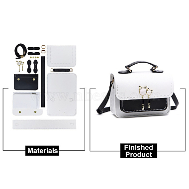 DIY Imitation Leather Sew on Women's Crossbody Bag Making Kit(DIY-WH0387-30A)-5