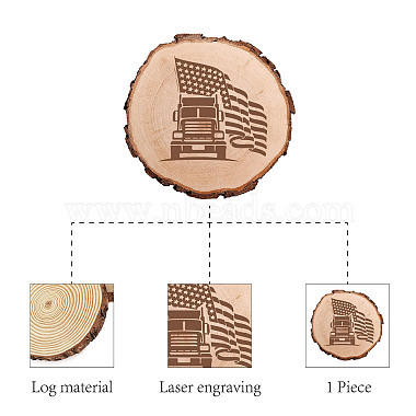 Rundbleche aus geschnitztem Holz(AJEW-WH0362-004)-3