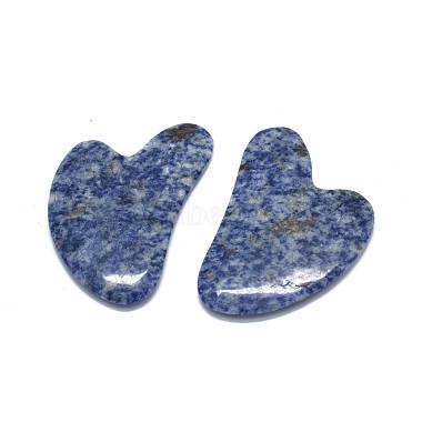 Tache bleue naturelle jasper gua sha planches(G-O175-01)-2