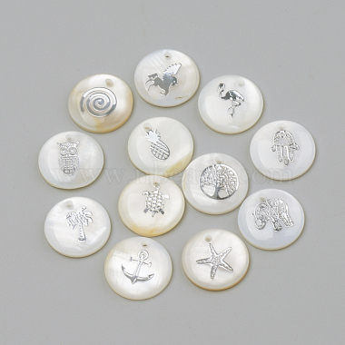 Freshwater Shell Pendants(X-SHEL-Q010-P)-1