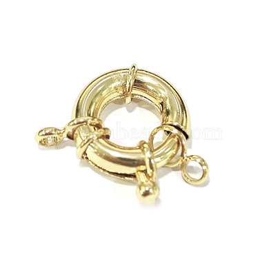 Rack Plating Brass Spring Clasps(X-KK-D399-B-G-NF)-2