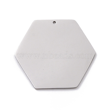 Stainless Steel Color Hexagon 304 Stainless Steel Pendants
