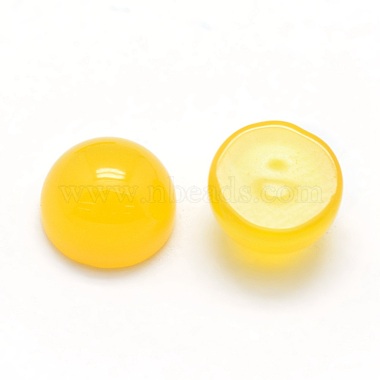 Cabochons en agate jaune naturelle(G-P393-R17-6mm)-2