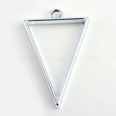 Pendentifs lunette arrière de triangle en alliage plaqué rack(PALLOY-S047-09D-FF)-2