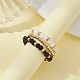 3Pcs 3 Style Glass Seed Beaded Ring(RJEW-JR00591)-2