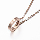 304 Stainless Steel Pendant Necklaces(X-NJEW-H458-01RG)-2