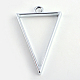 Pendentifs lunette arrière de triangle en alliage plaqué rack(PALLOY-S047-09D-FF)-2