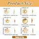 12Pcs 6 Styles Brass Bead Caps(KK-YW0004-72)-2