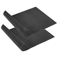 SUPERFINDINGS 2 Sheet Rubber Fabric Anti-slip Protective Tape, for Sole Accessories, Black, 27x38x0.15cm(DIY-FH0003-40)