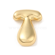 Brass Pendant, Real 18K Gold Plated, Letter T, 23x17x7mm, Hole: 2.7x2mm(KK-O145-01T-G)