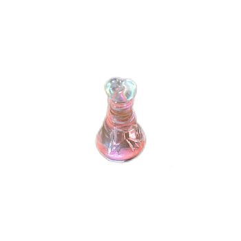 Luminous Glow in the Dark Mini Model, Micro Landscape Dollhouse Accessories, Pretending Prop Decorations, Bottle, Pink, 14x25mm