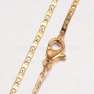 304 Stainless Steel Necklace(MAK-K062-11B-G)-2