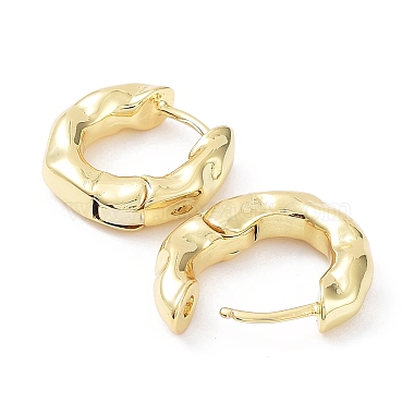Rack Plating Brass Hoop Earrings(EJEW-B027-19G)-2