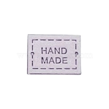 Lilac Imitation Leather Clothing Labels