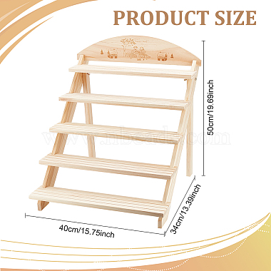 5-ярусные 3-рядные деревянные стойки для демонстрации сережек(ODIS-WH0329-35)-2