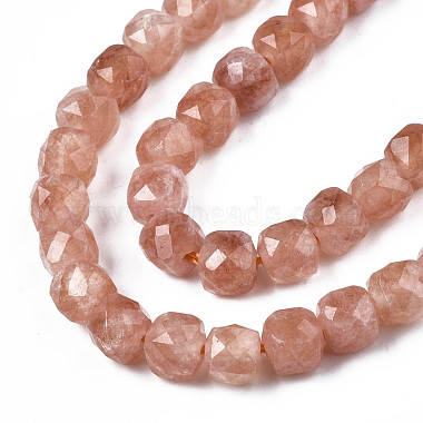 Chapelets de perles de quartz naturel(G-S359-376M)-3