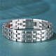 SHEGRACE Stainless Steel Panther Chain Watch Band Bracelets(JB675A)-6
