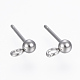 304 Stainless Steel Stud Earring Findings(STAS-G179-43P)-1