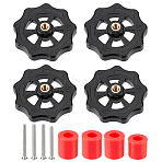 Resin Pulley, with Screws for 3D Printer, Red, Pulley: 3.8x1cm(AJEW-OC0013-59A)