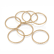 Tibetan Style Linking Rings, Circle Frames, Cadmium Free & Nickel Free & Lead Free, Antique Bronze, 38.5x38.5x2mm(MLF10846Y-NF)
