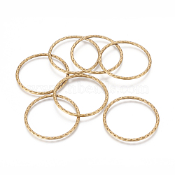 Tibetan Style Linking Rings, Circle Frames, Cadmium Free & Nickel Free & Lead Free, Antique Bronze, 38.5x38.5x2mm(MLF10846Y-NF)