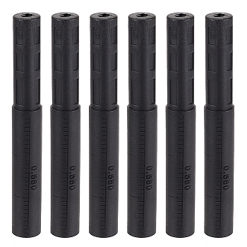 Carbon Fiber Golf Shaft Extension Extender Joint Accessories, Black, 128x15~16.5mm, Hole: 6mm & 12.5mm