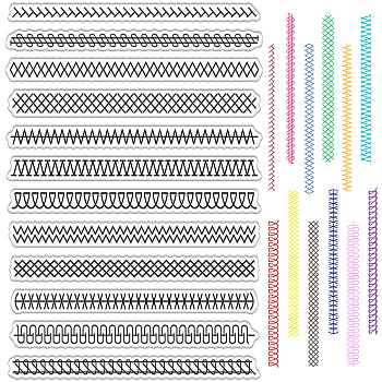 Custom PVC Plastic Clear Stamps, for DIY Scrapbooking, Photo Album Decorative, Cards Making, Stamp Sheets, Film Frame, Mixed Shapes, 160x110x3mm