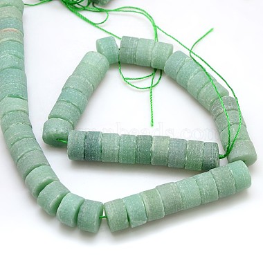 Natural Frosted Gemstone Green Aventurine Beads Strands(G-L158-02)-3