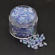 AB Color Plated Rice Electroplated Eco-Friendly Transparent Acrylic Beads(PACR-I002-M)-3