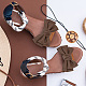 кожаные украшения для обуви с бантом(AJEW-WH0323-23E)-6