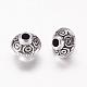 Tibetan Style Antique Silver Tone Bicone Alloy Spacer Beads(X-LF1152Y-NF)-2