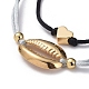 Adjustable Nylon Thread Braided Bead Bracelet Sets(X-BJEW-JB05039-01)-2