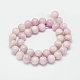 rondes kunzite naturelle perles brins(G-K068-27-5mm)-2