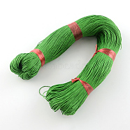 Chinese Waxed Cotton Cord, Medium Sea Green, 1mm, about 382.76 yards(350m)/bundle(YC-YC163-1)