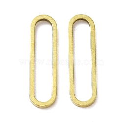 Brass Linking Rings, Golden, Oval, 22x6x1mm, Inner Diameter: 20x4mm(KK-K357-05A-G)