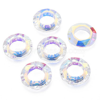 Clear AB Ring Glass Linking Rings
