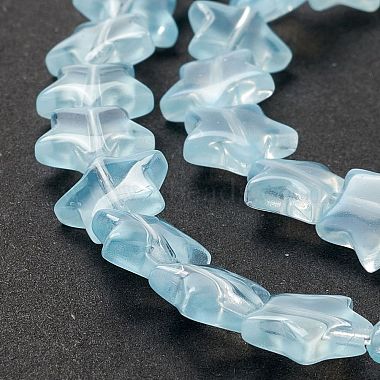 Transparent perles de verre brin(GLAA-K057-01M)-4