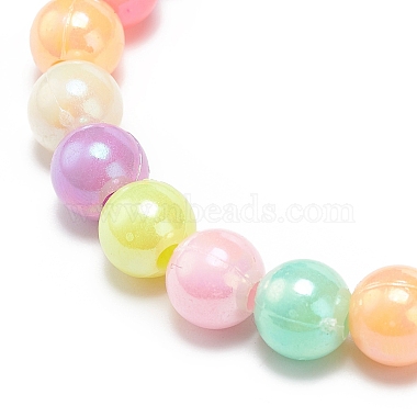 7Pcs 7 Color Candy Color Acrylic Round Beaded Stretch Bracelets Set(BJEW-JB08928)-6