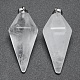 pendentifs pointus en cristal de quartz naturel(X-KK-E757-F-08P)-1