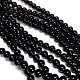 Natural Black Onyx Beads Strands(G-H1567-8MM)-4