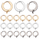 12Pcs 3 Colors 201 Stainless Steel Huggie Hoop Earrings Findings(STAS-SC0004-52)-1