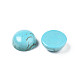 Accessoires d'artisanat teints turquoise synthétique pierres précieuses cabochons de dôme dos plat (TURQ-S266-8mm-01)-3