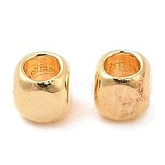 Brass Beads, Cube, Real 18K Gold Plated, 2x2x2mm, Hole: 1.2mm(KK-I705-07G)
