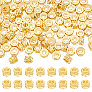 150Pcs Brass Bead, Column, Golden, 3x1.5mm, Hole: 1.5mm(KK-BC0013-53A)